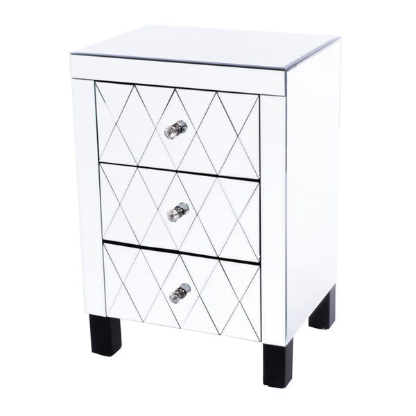 Karson 3 Drawer Mirrored Locker