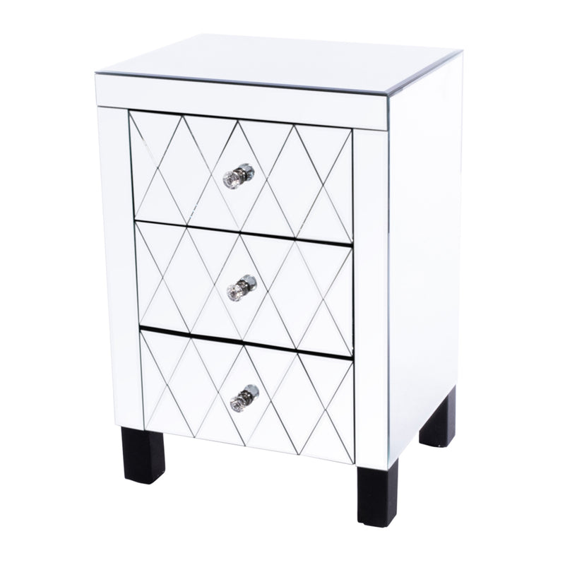 Karson 3 Drawer Mirrored Locker