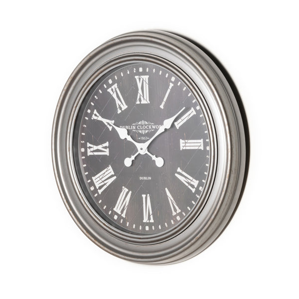 Jana Oversize Wall Clock Rustic Grey
