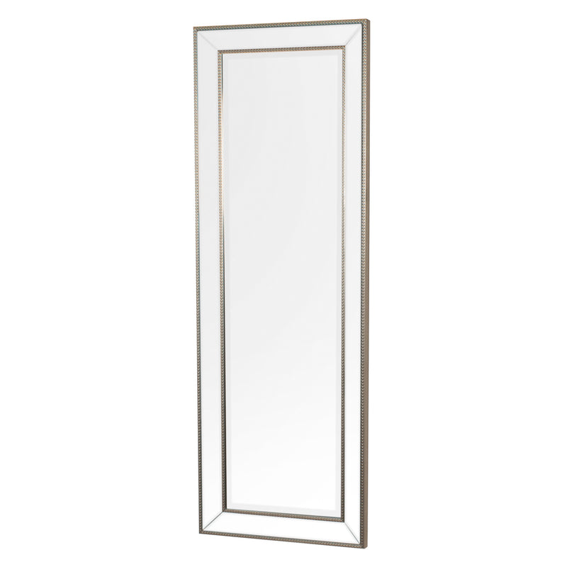 Natalie Beaded Dressing Mirror Silver
