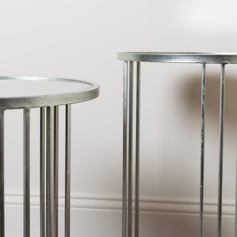 Freya S/2 Accent Table Silver