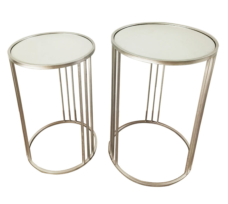 Freya S/2 Accent Table Silver