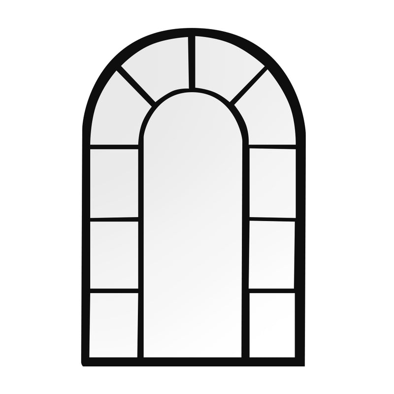 Indoor/outdoor Arch Mirror Black 60 X 90cm