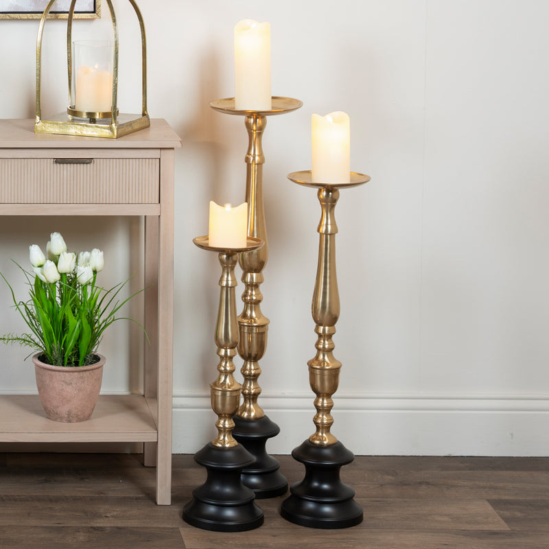 Ari Floor Standing Pillar Candle Holder 60cm