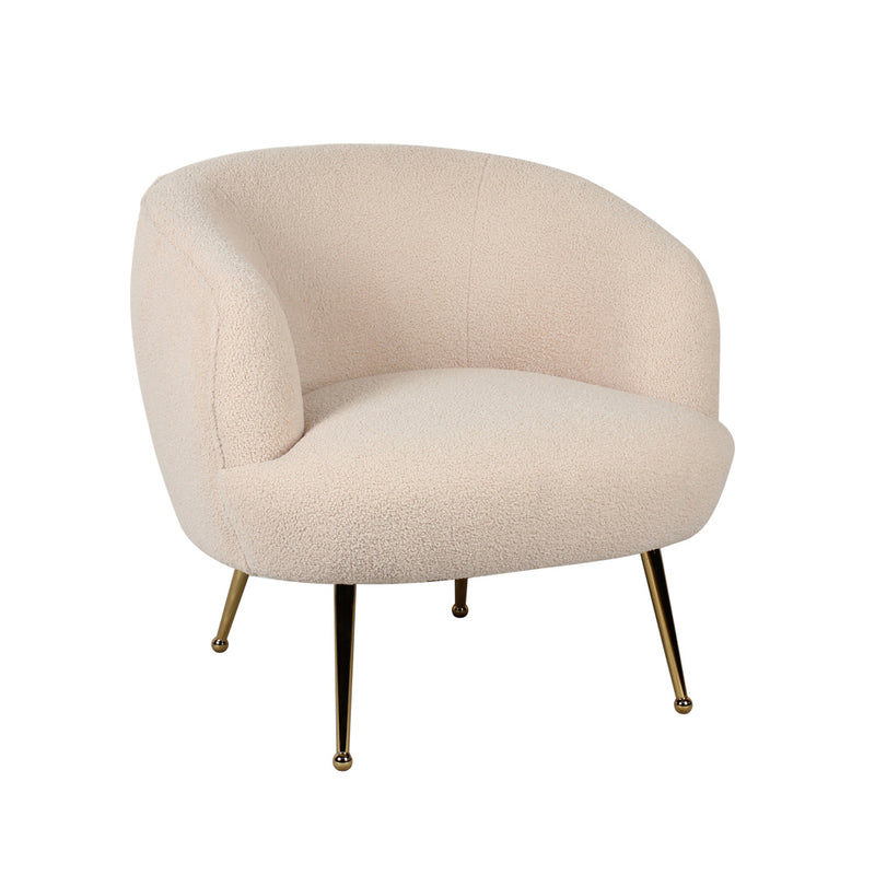 Harper Accent Chair Boucle Ivory