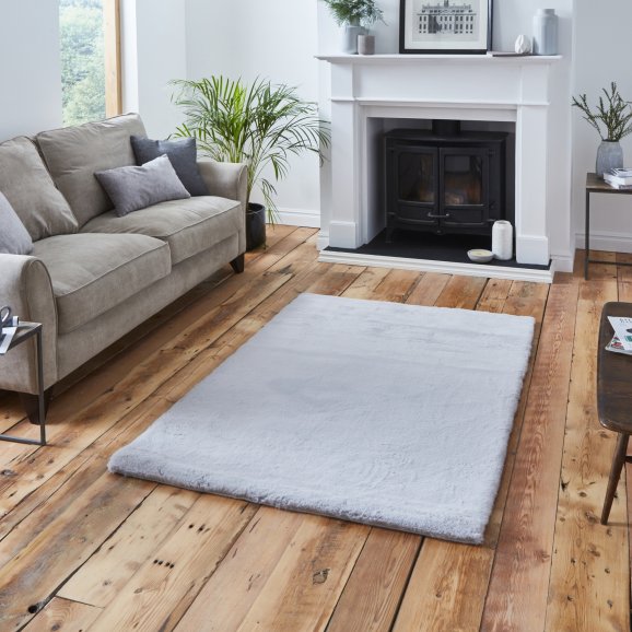 Teddy Rug Silver