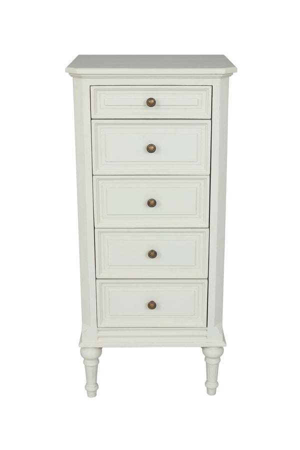 Vana 5 Drawer Chest - Lime White