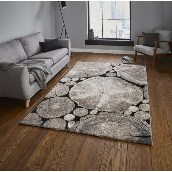 Woodlawn Rug Beige/Black
