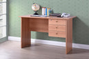 Writing Desk With 3 Drawers Oak