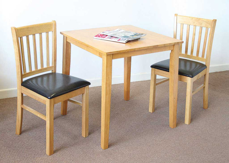 Gallow Square Table & 2 Chairs Light Oak