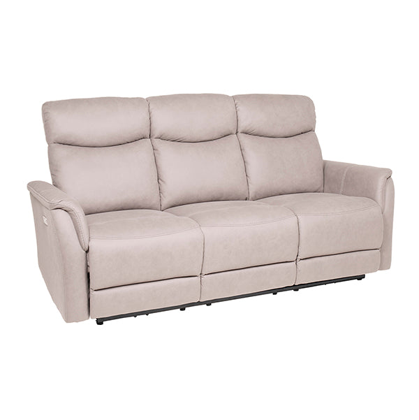 Monty 3 Seater Electric Reclining Sofa - Taupe