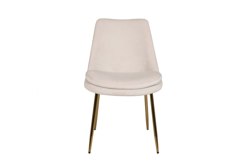 Christy Dining Chair - Sand Gold Leg