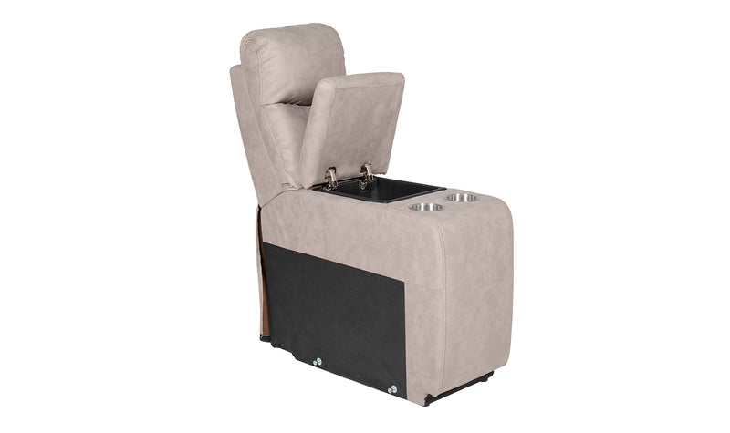 Monty Console Sectional Electric USB - Taupe