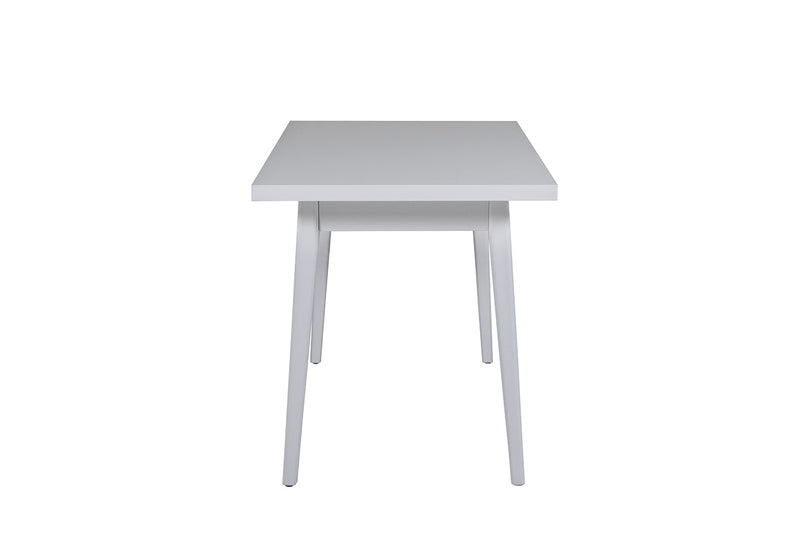 Lucy  Dining Table - Rectangle 1200 White Top White Leg