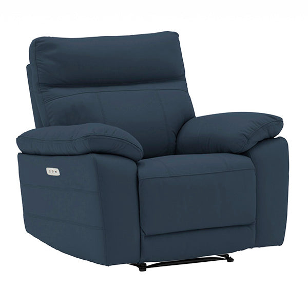 Compiano 1 Seater Electric Recliner - Indigo