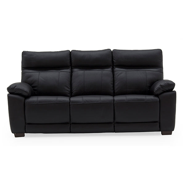 Compiano 3 Seater Fixed - Black