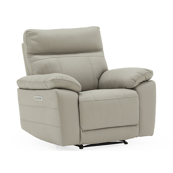 Compiano 1 Seater Electric Recliner - Light Grey