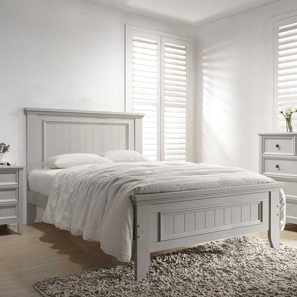 Milly Panelled Bed 5' - Clay