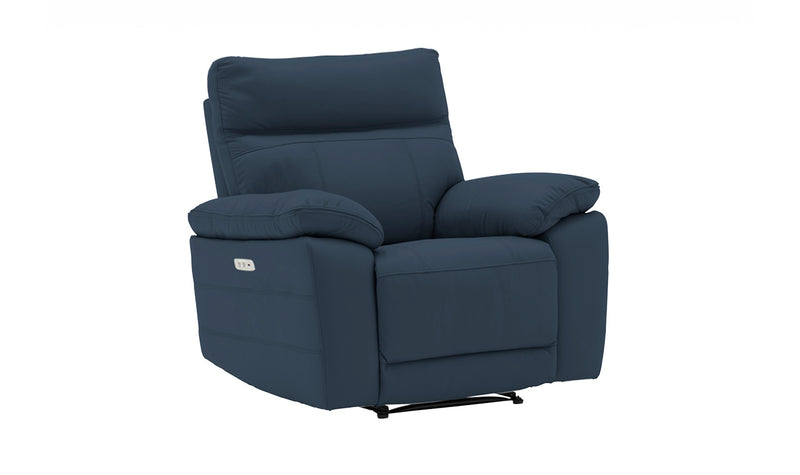 Compiano 1 Seater Electric Recliner - Indigo