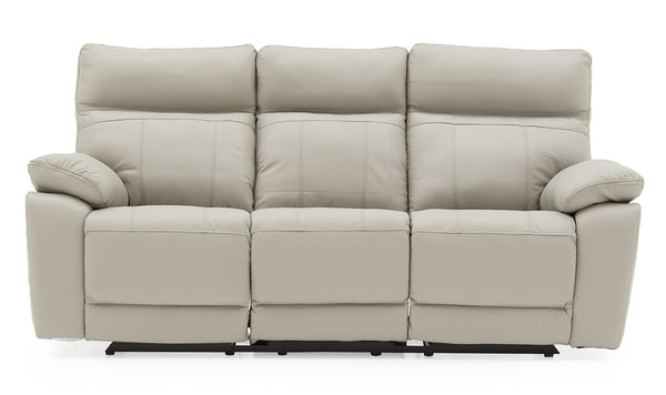 Compiano 3 Seater Electric Reclining Sofa - Light Grey