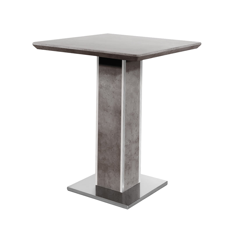 Giuseppe Bar Table - Light Grey Concrete Effect