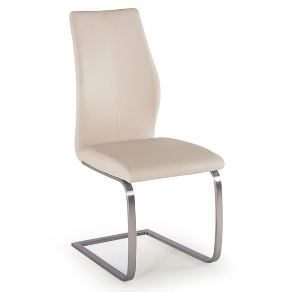 Wilma Dining Chair - Brushed Steel Taupe
