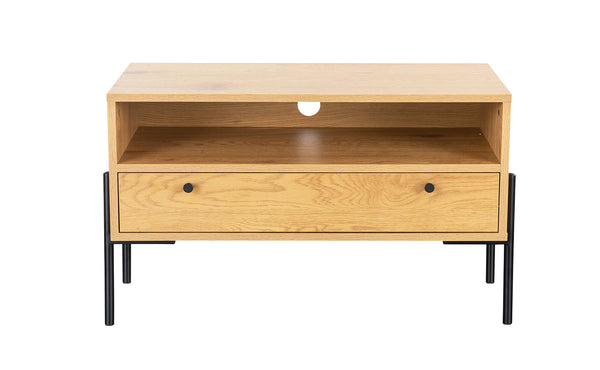 Milan TV Unit 800 - Oak and Black