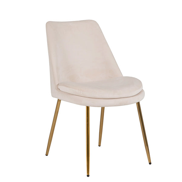 Christy Dining Chair - Sand Gold Leg