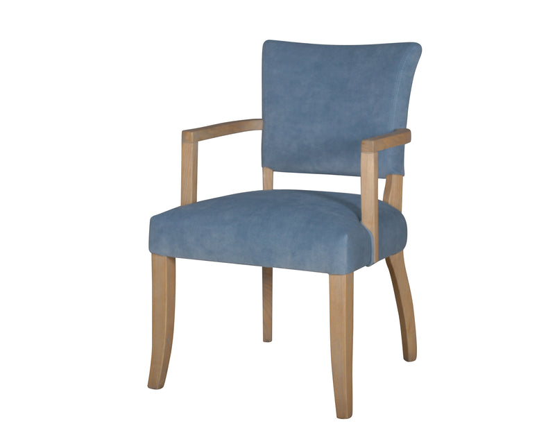 Prince Arm Chair Velvet - Blue