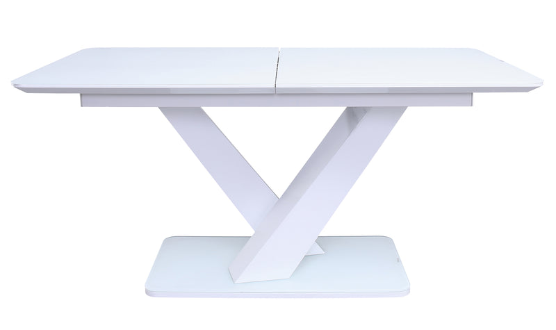 Rossbeg Dining Table Ext - White Gloss 1600/2000
