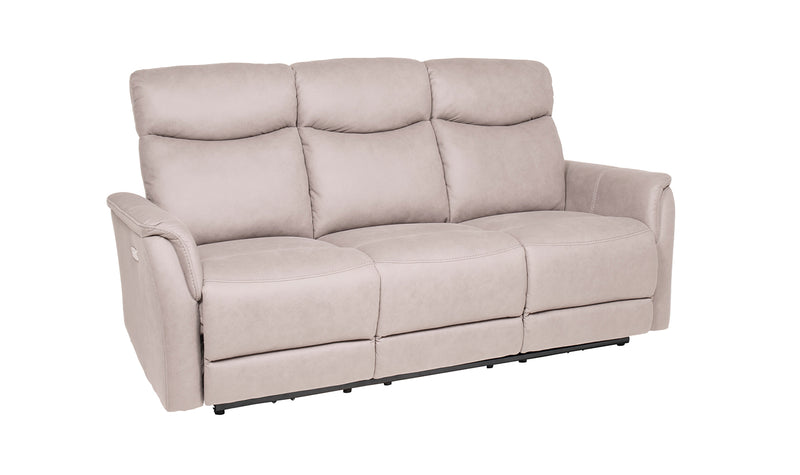 Monty 3 Seater Electric Reclining Sofa - Taupe