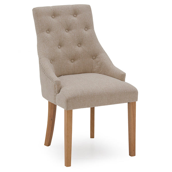 Hobson Dining Chair - Linen Beige