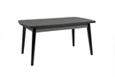 Mags Dining Table Extending 2000 - Grey Top Black Leg
