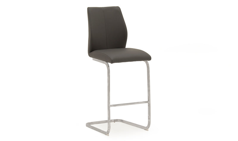 Enzo Bar Chair - Chrome Leg Grey