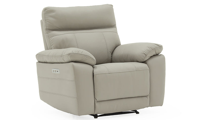 Compiano 1 Seater Electric Recliner - Light Grey
