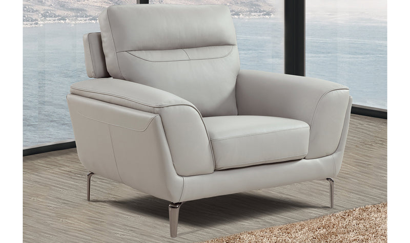Vienna 1 Seater Fixed - Light Grey