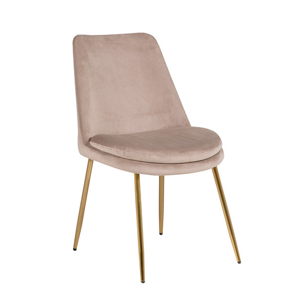 Christy Dining Chair - Sand Gold Leg
