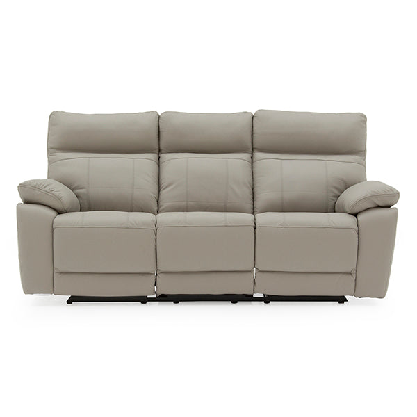 Compiano 3 Seater Reclining Sofa - Light Grey