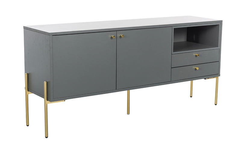 Milan Sideboard 1500 - Grey and Gold