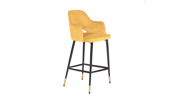 Kanna Bar Stool - Mustard