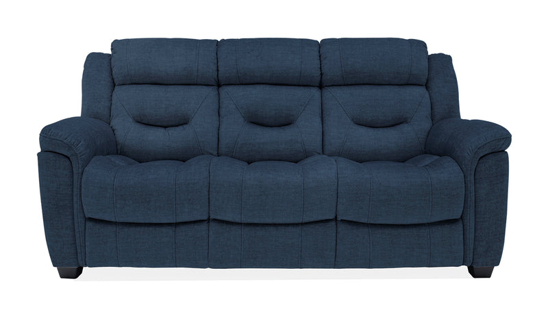 Davenport 3 Seater Fixed Sofa - Blue