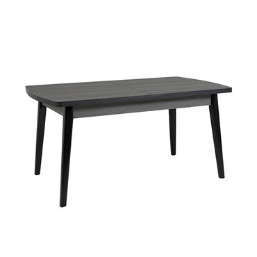 Mags Dining Table Extending 2000 - Grey Top Black Leg