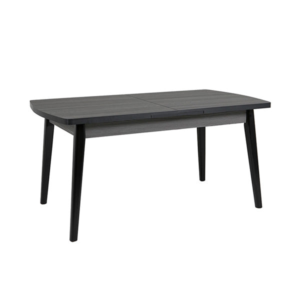 Mags Dining Table Extending 2000 - Grey Top Black Leg