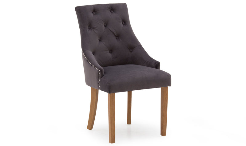 Hobson Dining Chair - Velvet Misty