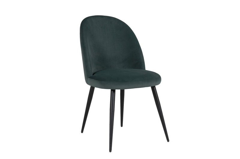 Gabe Dining Chair - Sage With Black Legs