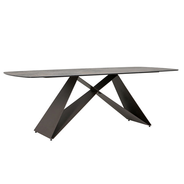 Zeti Dining Table 2200 - Ceramic Espresso