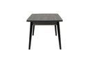 Mags Dining Table Extending 2000 - Grey Top Black Leg