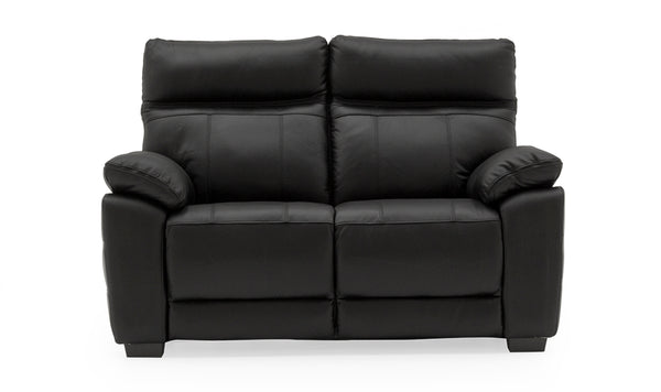 Compiano 2 Seater Fixed Sofa - Black