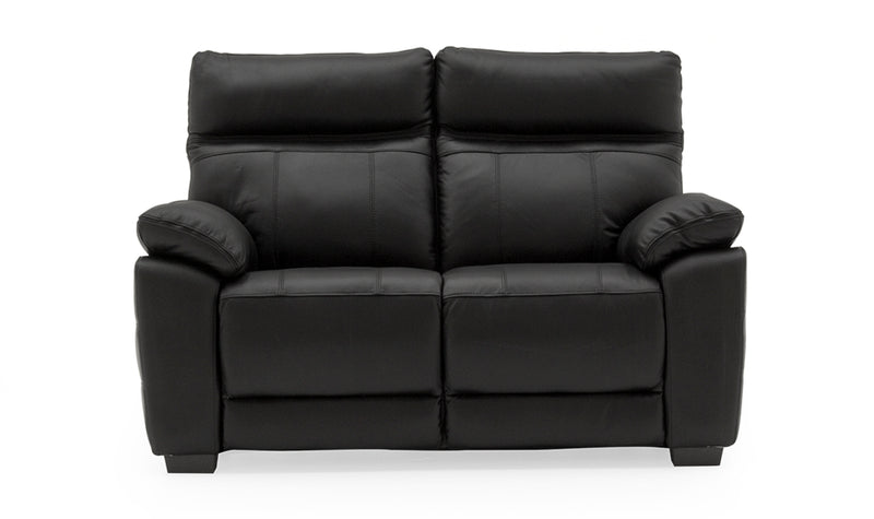 Compiano 2 Seater Fixed Sofa - Black