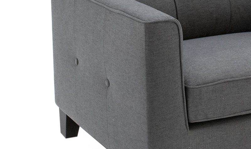 Arizona 2 Seater Sofa- Charcoal New